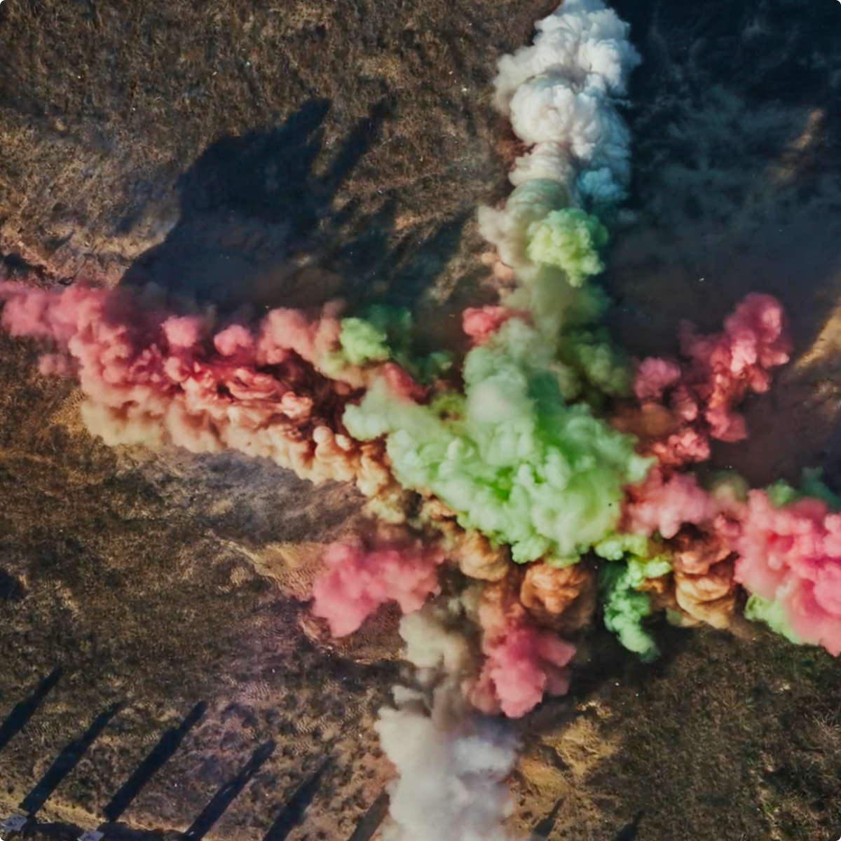 ARL colorful smoke clouds