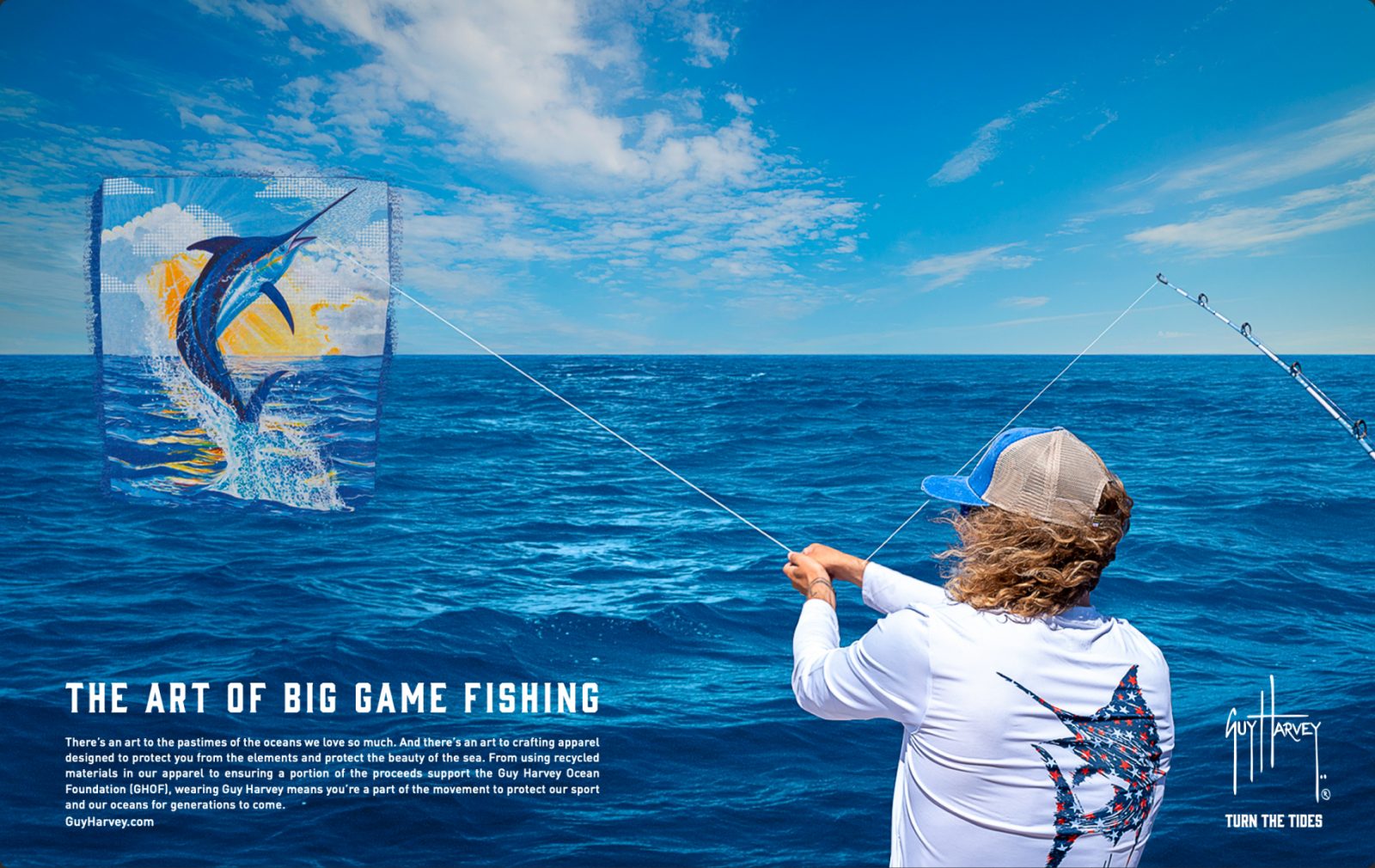 Content Strategy Guy catching fish ad