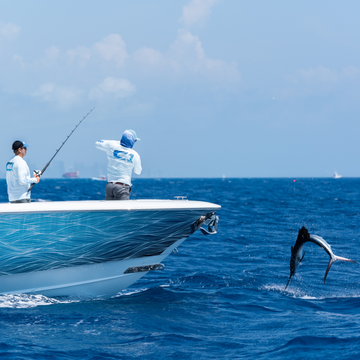 Fishing-Research catching fish on boat