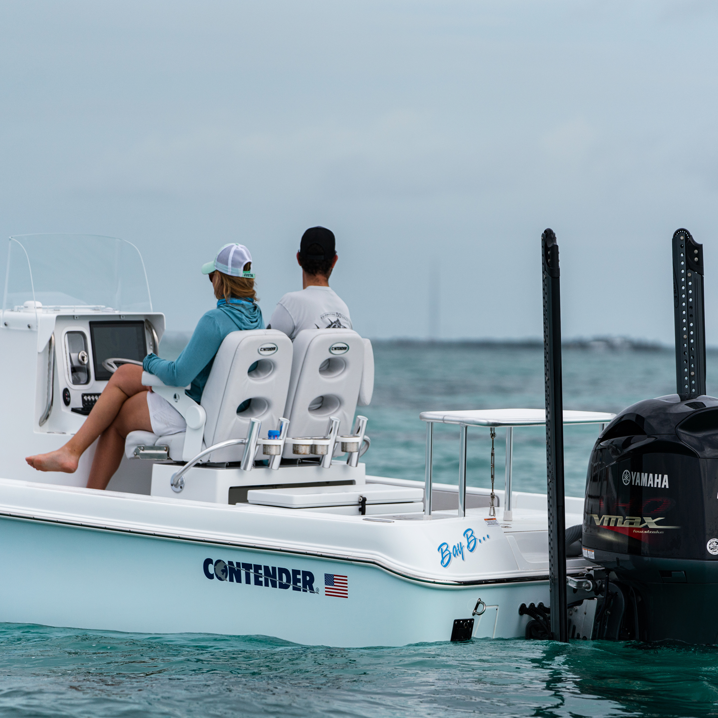 Watersports_Analytics contender boats - girl and guy riding