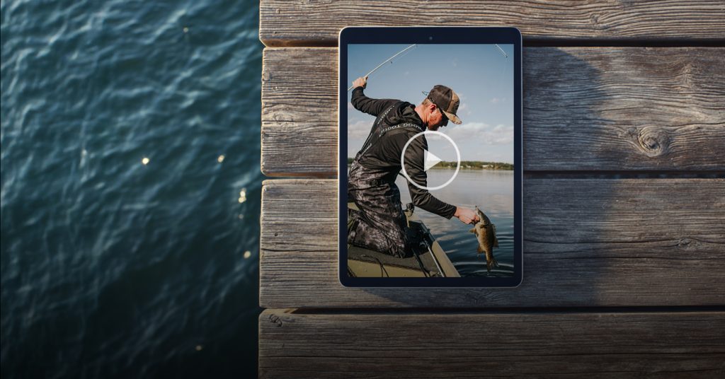 guy catching fish